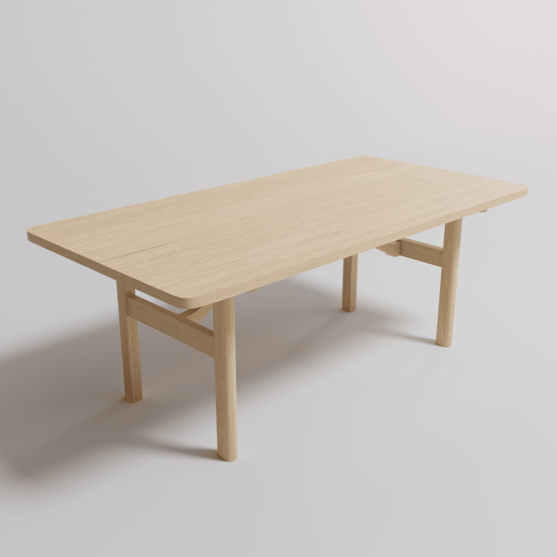 a simple wooden table