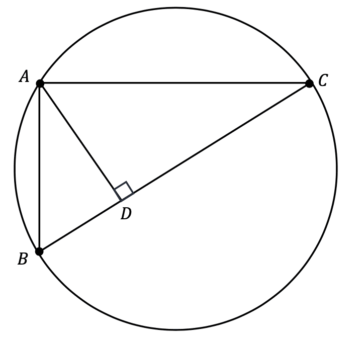 In the given figure, $BC$ is the diameter of the circle. If the length $BC$ is equal to $132$ and the length $AB$ is equal to $\sqrt{363}$, what is the value of $\frac{BC}{BD}$?